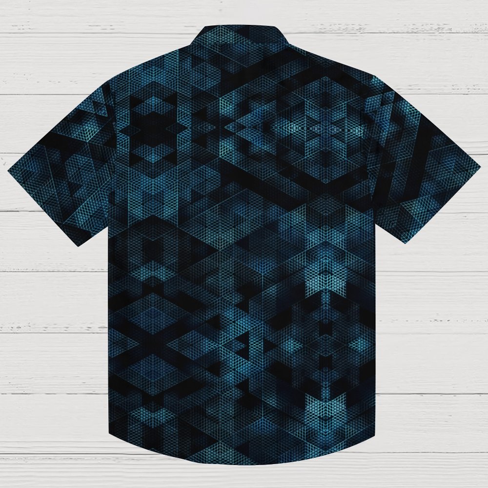 Geometric line science fiction Geek Hawaiian Shirt