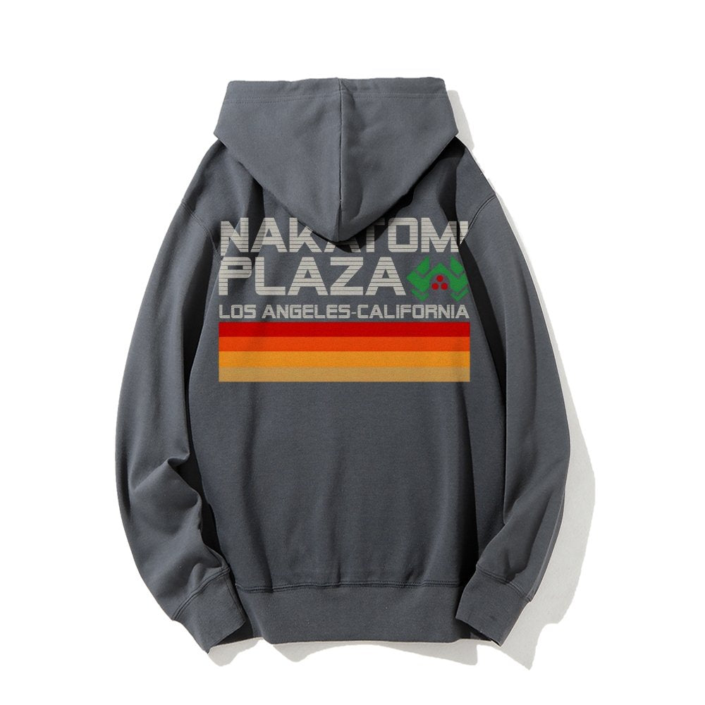Retro Plaza Printed Back Unisex Cotton Hoodie