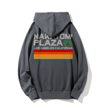 Retro Plaza Printed Back Unisex Cotton Hoodie