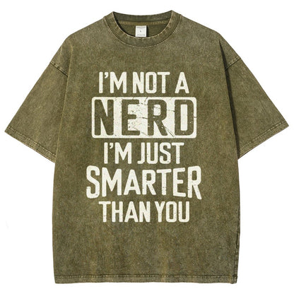 Funny Nerd T-shirt Smart person Vintage Distressed T-shirt