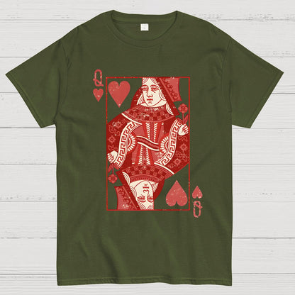 Queen of Hearts Valentine Shirt Matching Couple Gift Geek T-Shirt