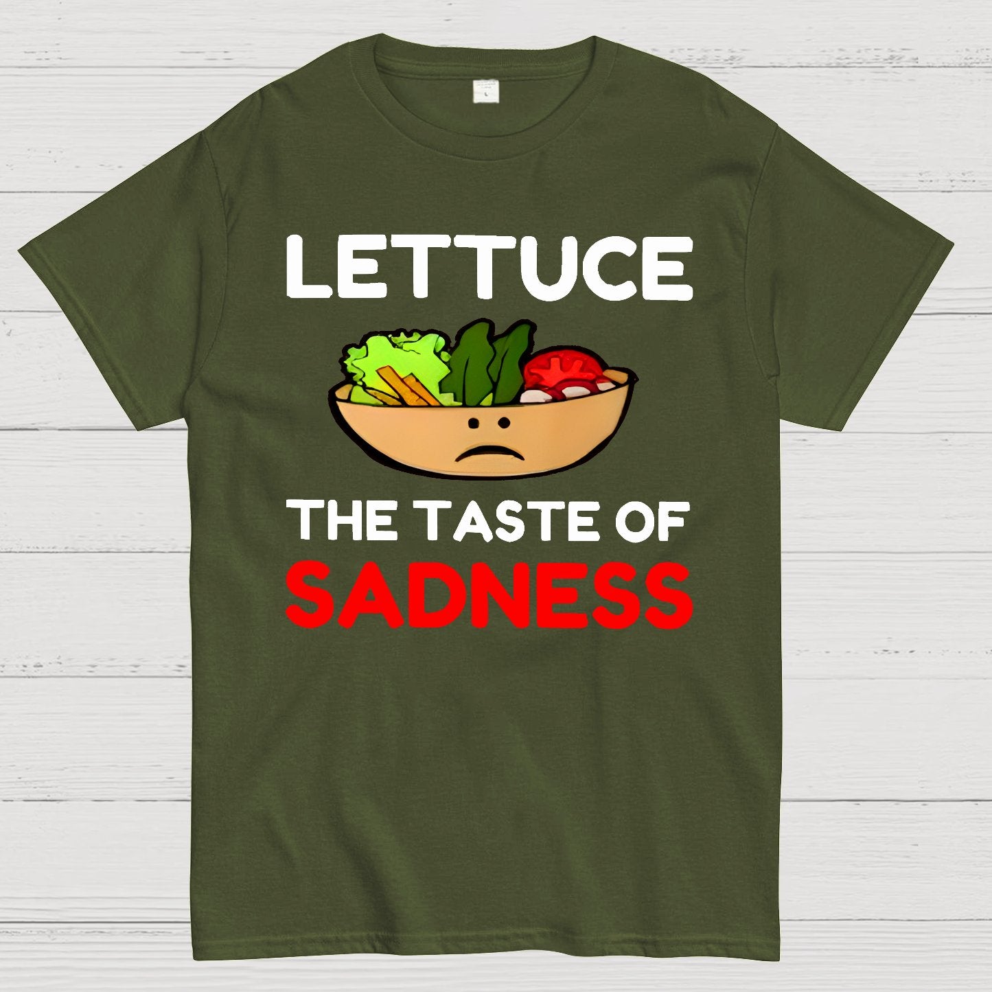Lettuce The Taste Of Sadness Geek T-Shirt