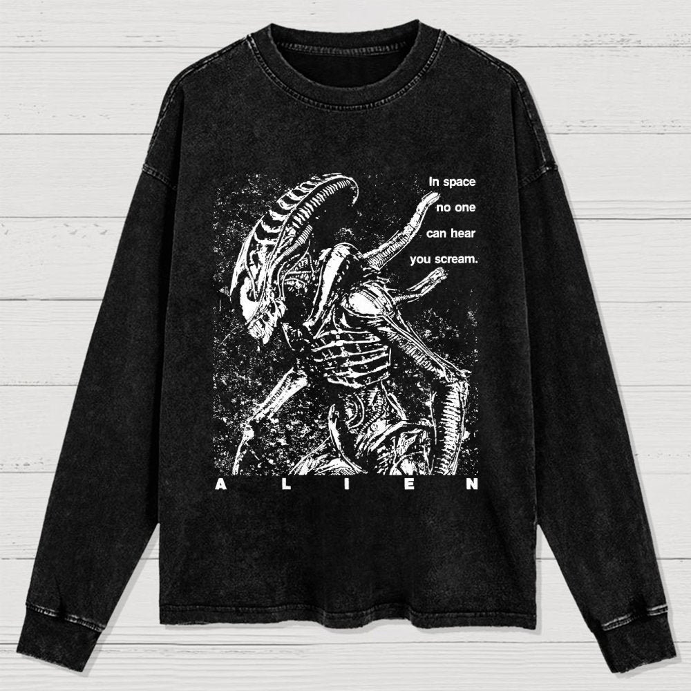 In Space No One Can Hear You Cleaned Long Sleeve Tee