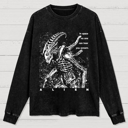 In Space No One Can Hear You Cleaned Long Sleeve Tee