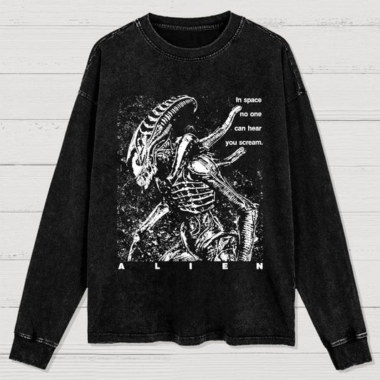 In Space No One Can Hear You Cleaned Long Sleeve Tee