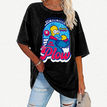 Mr. Snowplow Vintage Distressed T-shirt