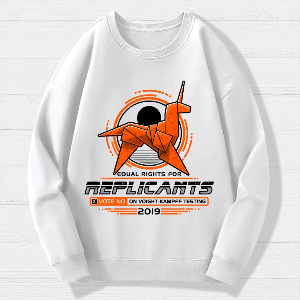 Equal Rights for Synthetic Beings Geek Cotton Sweatshirt