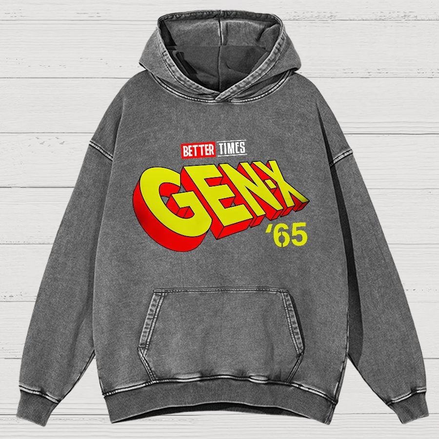 Gen-X ’65 Vintage Distressed Hoodie