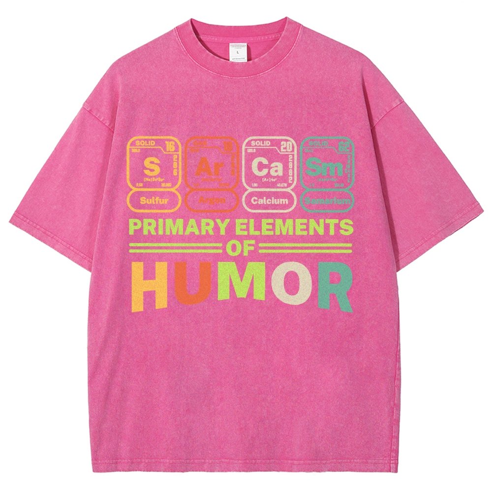 Primary Elements Of Humor Vintage Distressed T-shirt