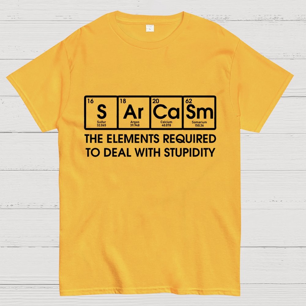 The Elements Required To Deal With Stupidity Geek T-Shirt