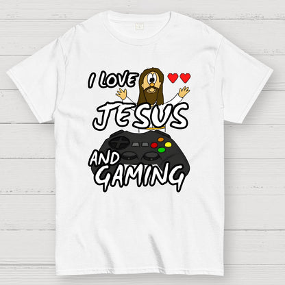 I Love Jesus And Gaming Geek T-Shirt