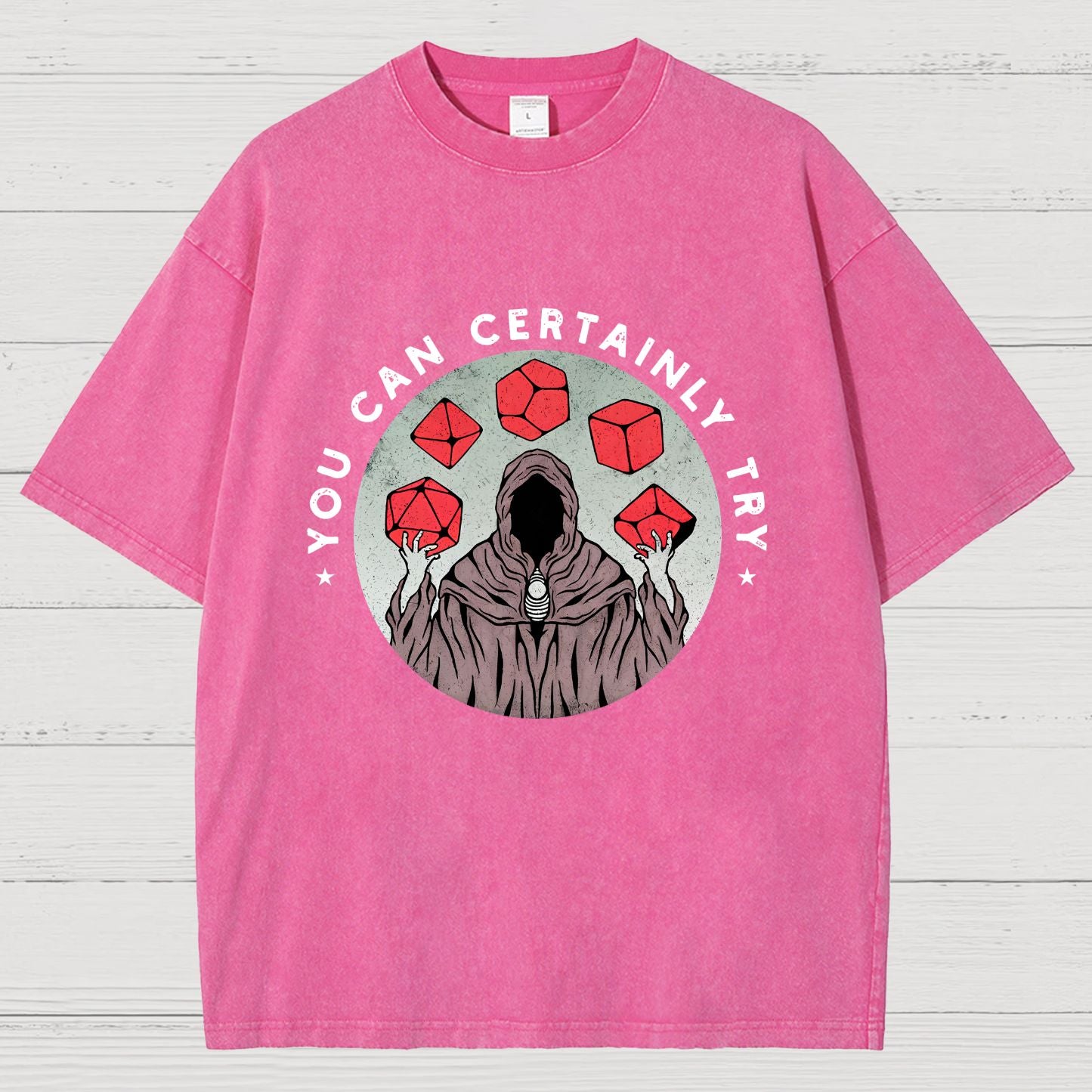 YOU CAN CERTAINLY TRY Vintage Distressed T-shirt