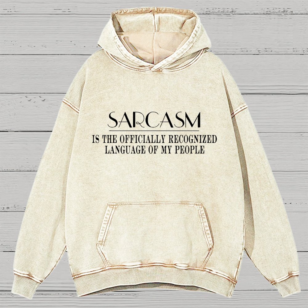 Fluently Sarcastic Vintage Distressed Hoodie