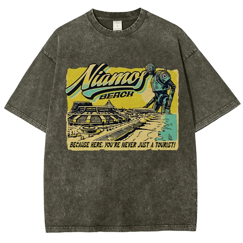 Niamos Beach Vintage Distressed T-shirt
