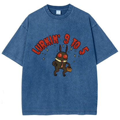 Mothman's Day Job Vintage Distressed T-shirt