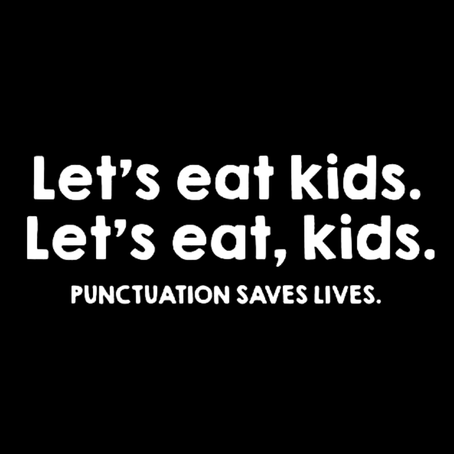 Punctuation Saves Lives Funny Geeky T-Shirt