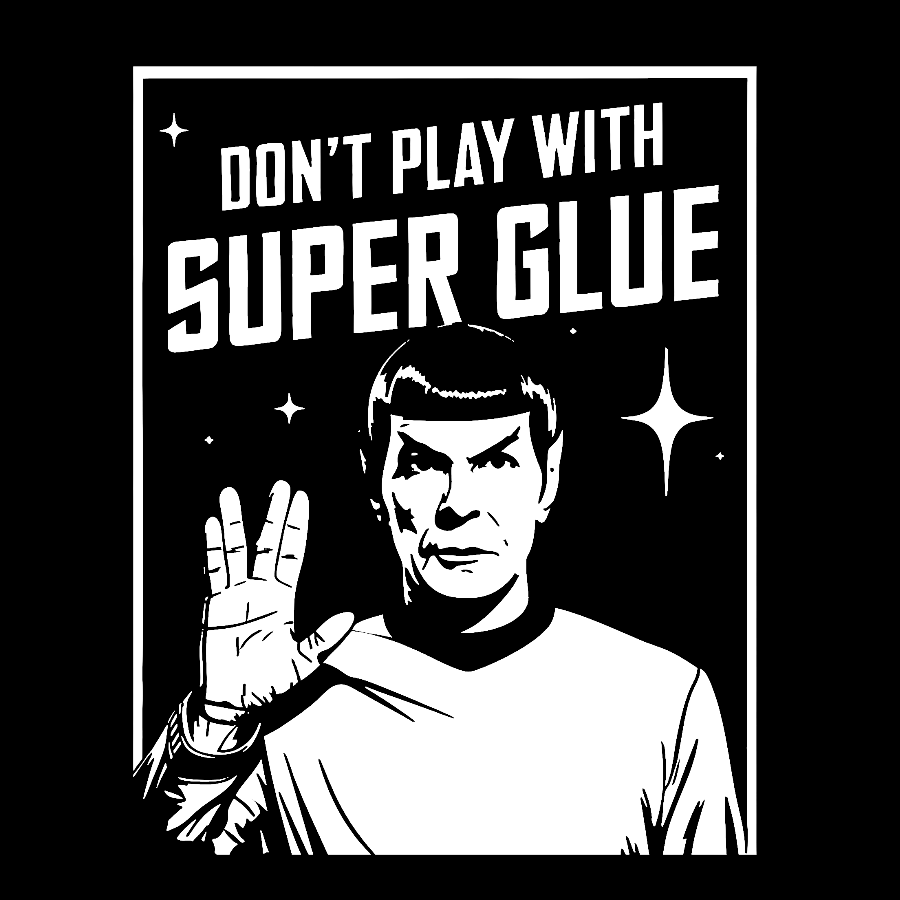Don't Play With Superglue Vintage Distressed Washed Tank