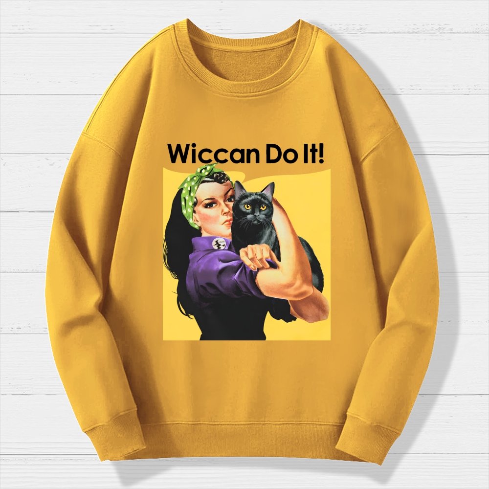 Wiccan Do It Geek Cotton Sweatshirt