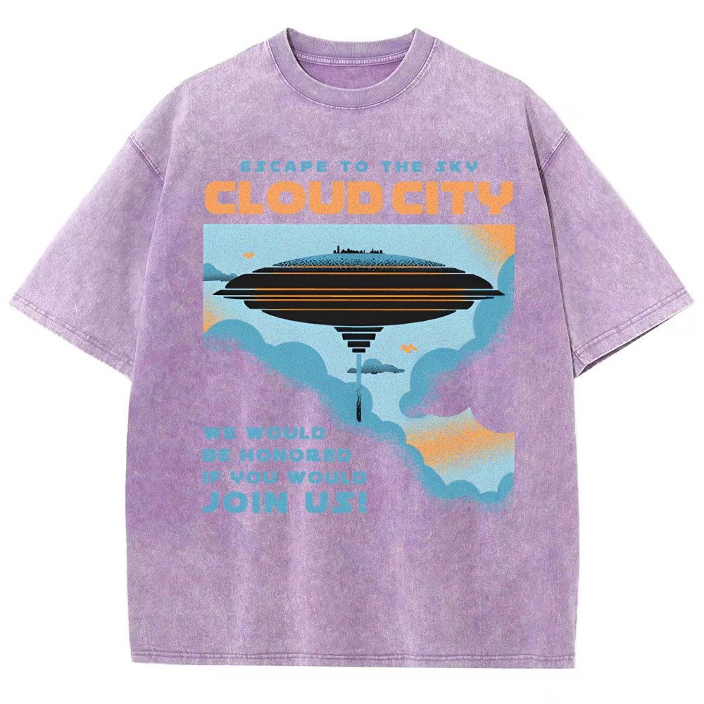 Sky City Vintage Distressed T-shirt