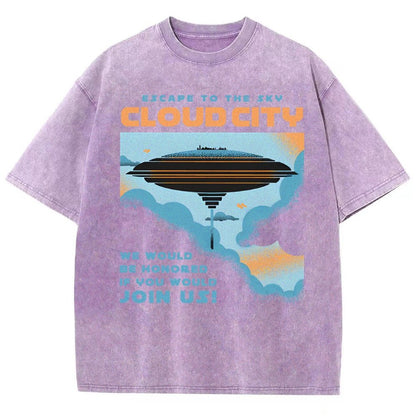 Sky City Vintage Distressed T-shirt