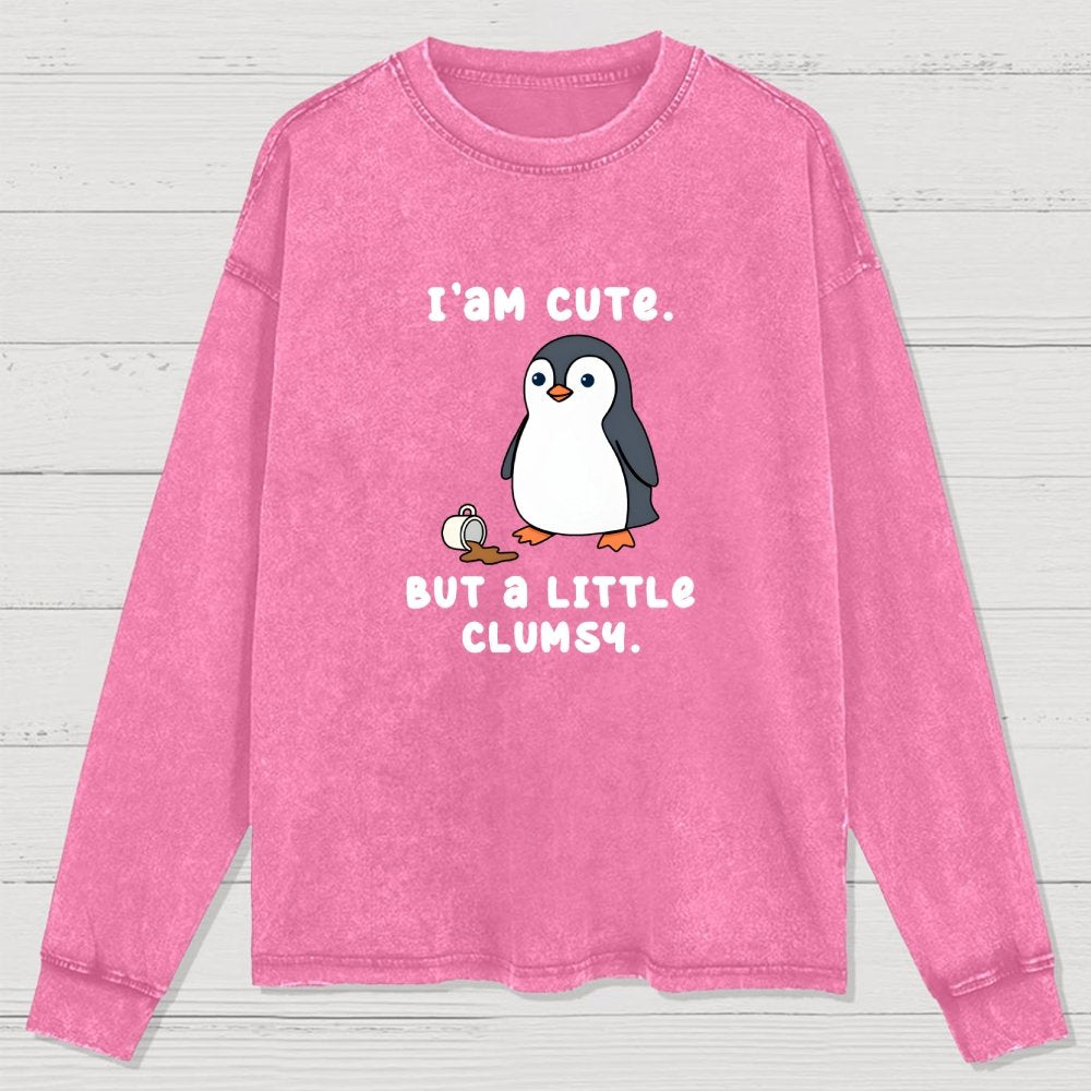 Little Clumsy Washed Long Sleeve Tee