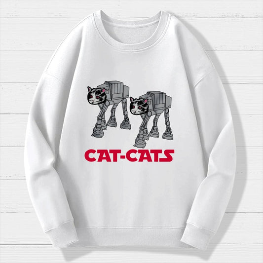 Walking Robot Cat Geek Cotton Sweatshirt
