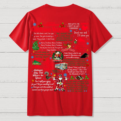 Holiday Vacation Quote Front And Back Printing Geek T-Shirt