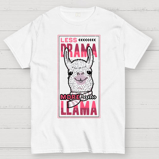 Less Drama More Llama Geek T-Shirt