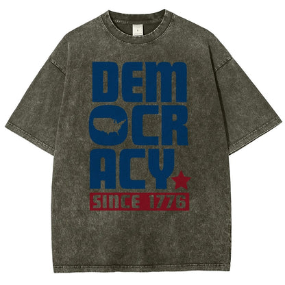 Democracy Since 1776 Vintage Distressed T-shirt