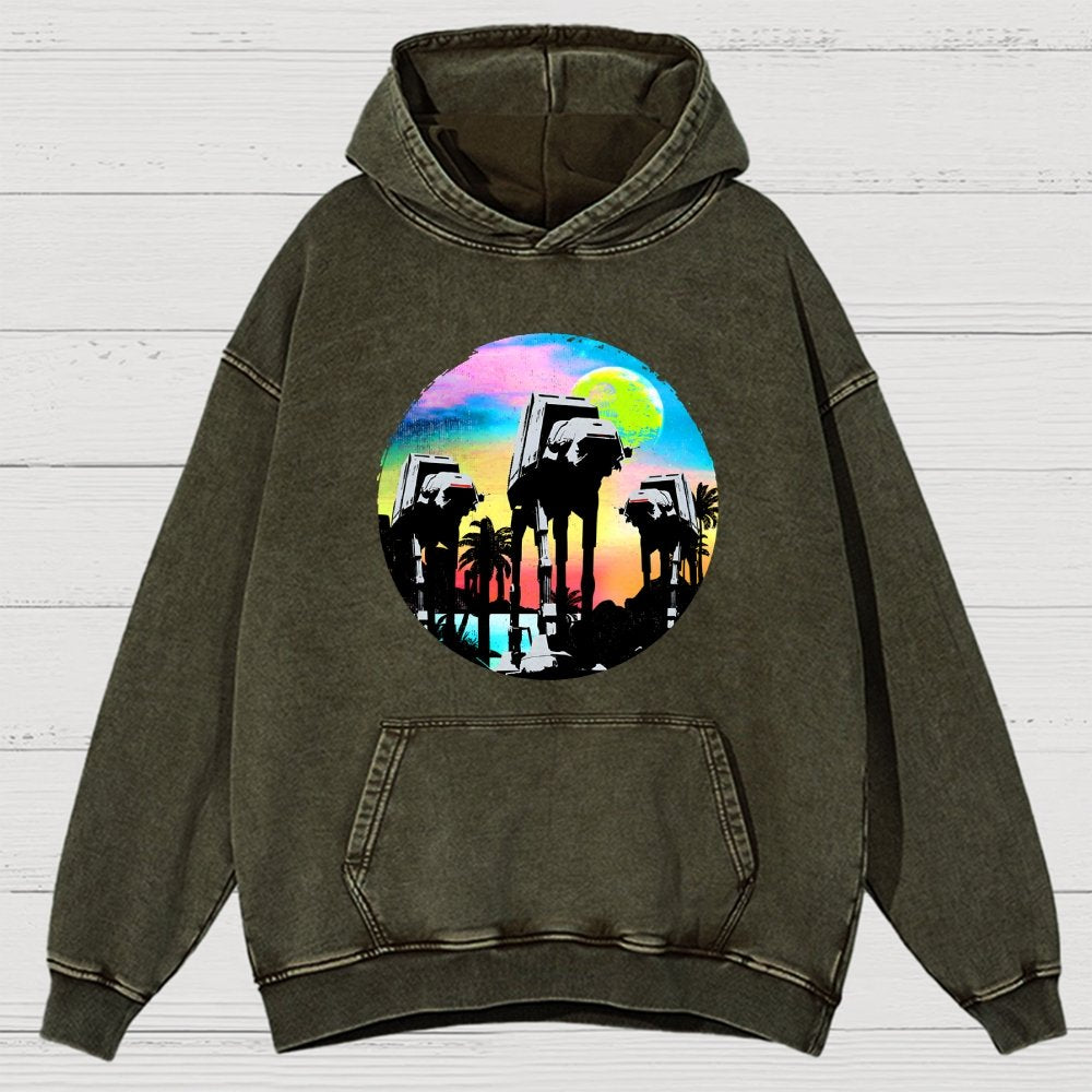 Retro Walker Adventure Vintage Distressed Hoodie