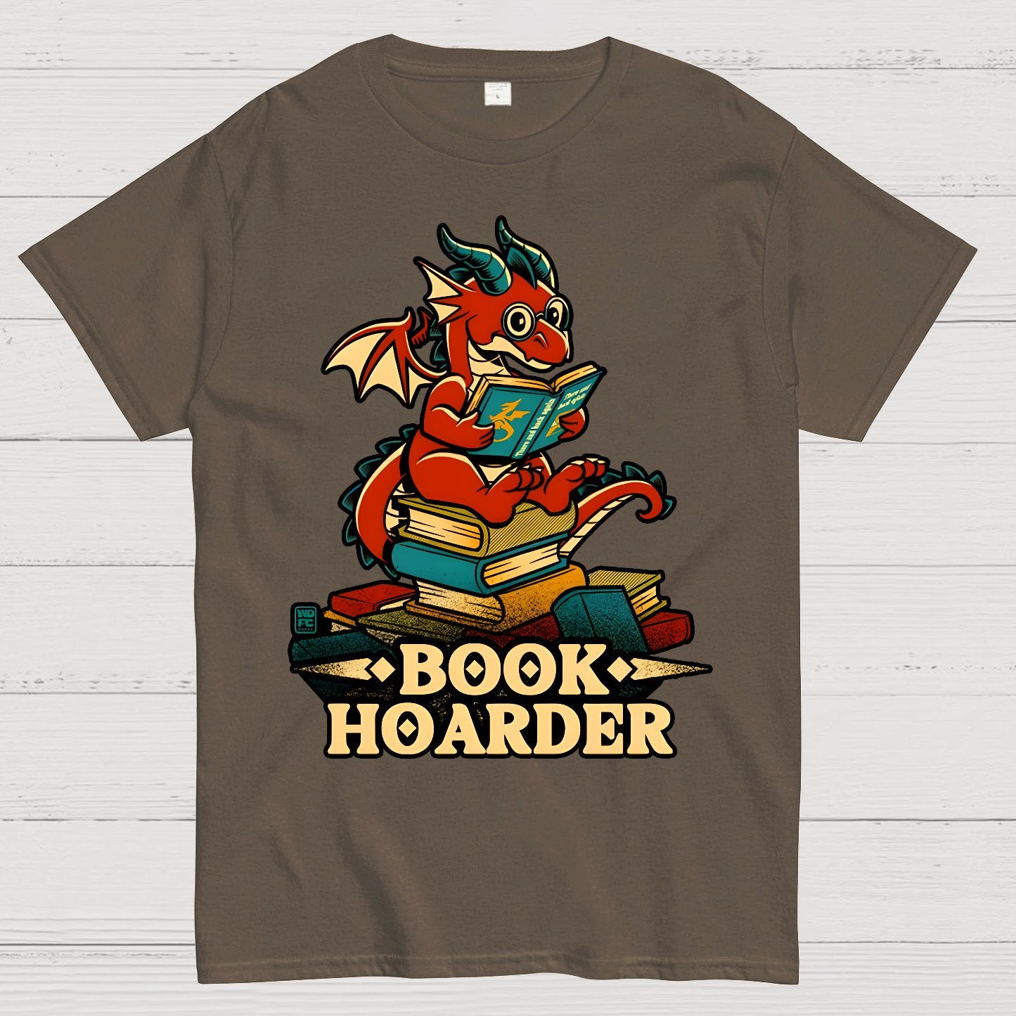 Book Hoarder Dragon Geek T-Shirt