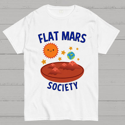 Flat Mars Society Nerdy T-Shirt