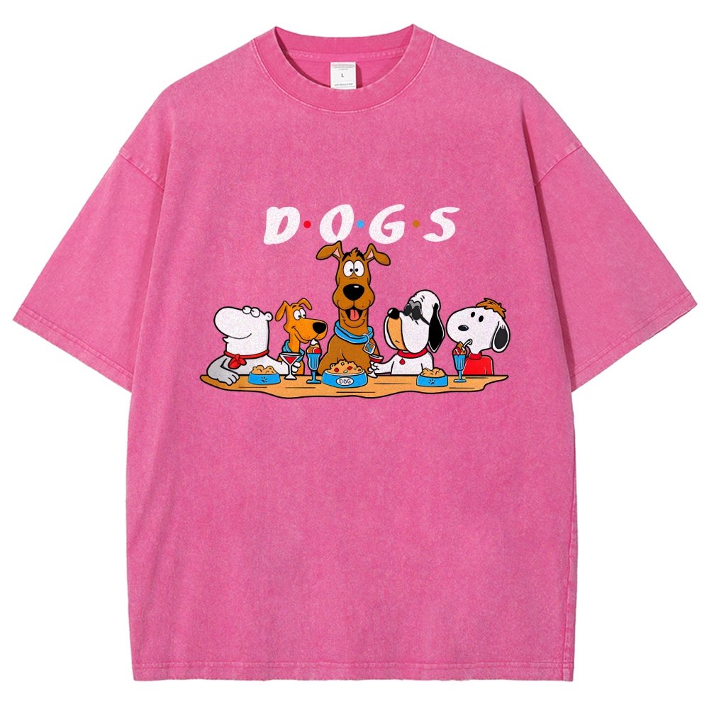 Dog Vintage Distressed T-shirt
