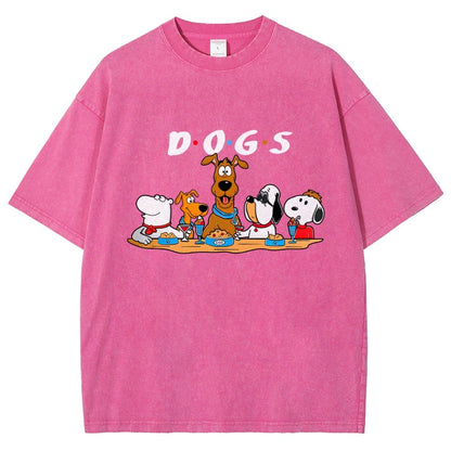 Dog Vintage Distressed T-shirt
