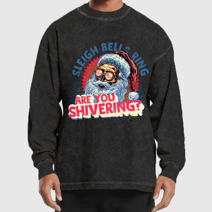 Sleigh Bells Ring Washed Long Sleeve Tee