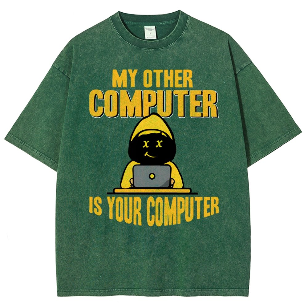 Hacker - My Other Computer Is Your Vintage Distressed T-shirt