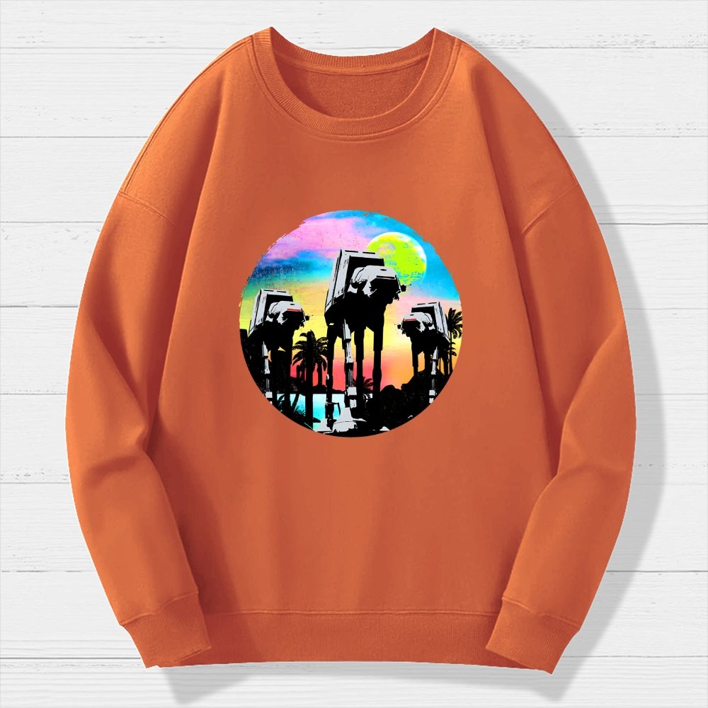 Retro Walker Adventure Geek Cotton Sweatshirt