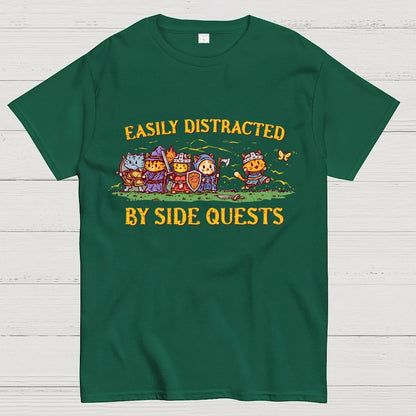 Easily Distracted By Side Quests Geek T-Shirt