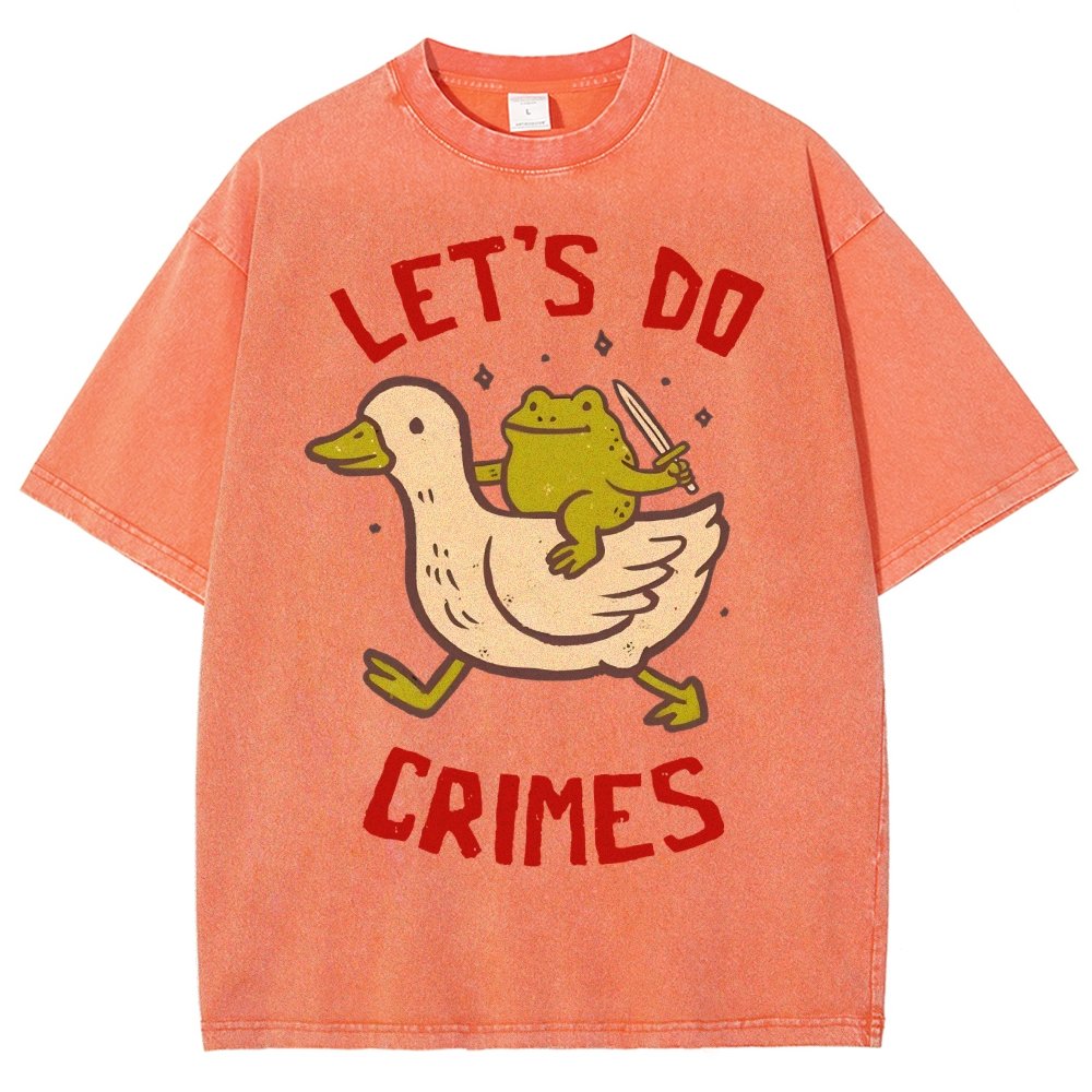 Let's do Crimes Vintage Distressed T-shirt
