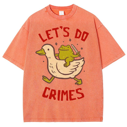 Let's do Crimes Vintage Distressed T-shirt