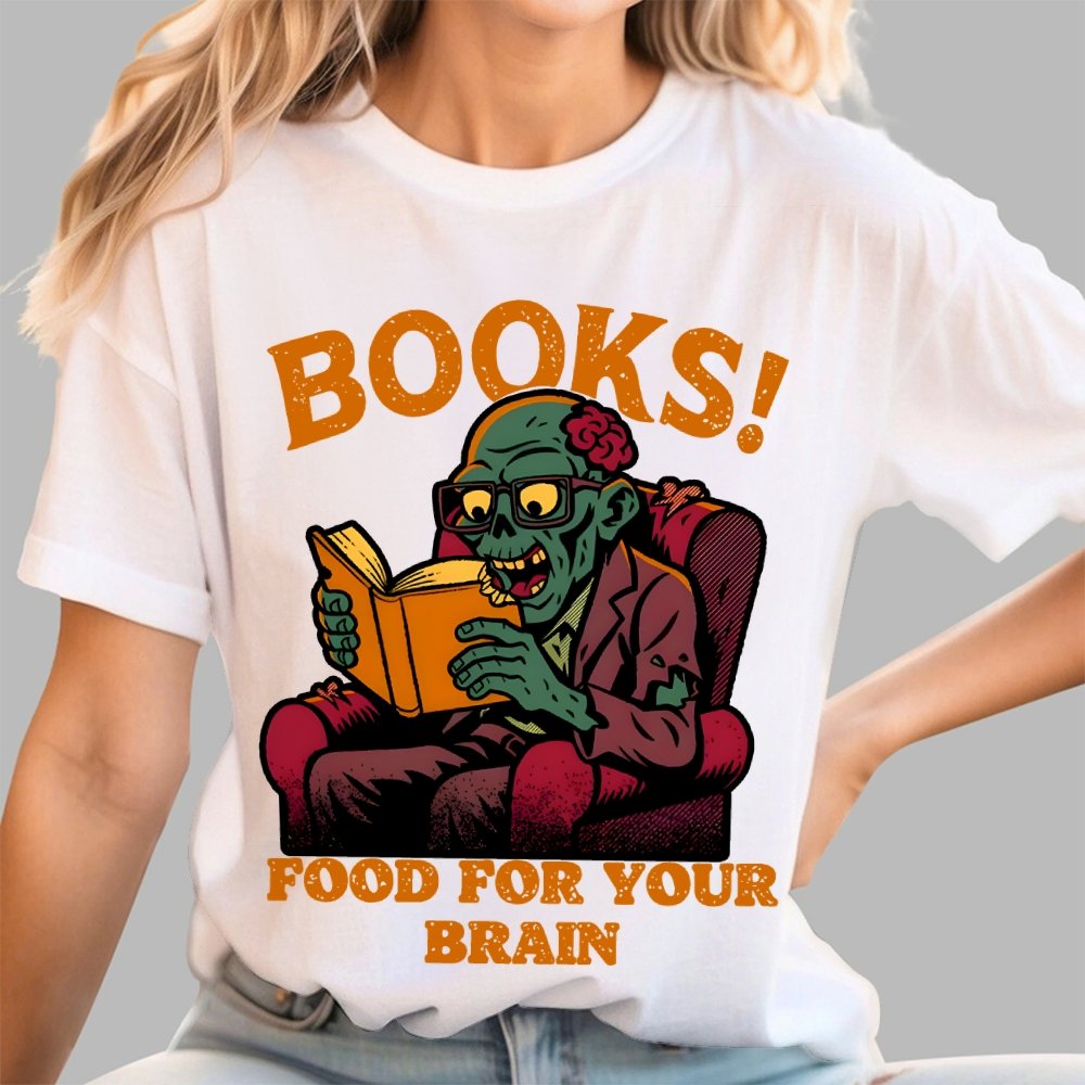 Books! Food For Your Brain Geek T-Shirt