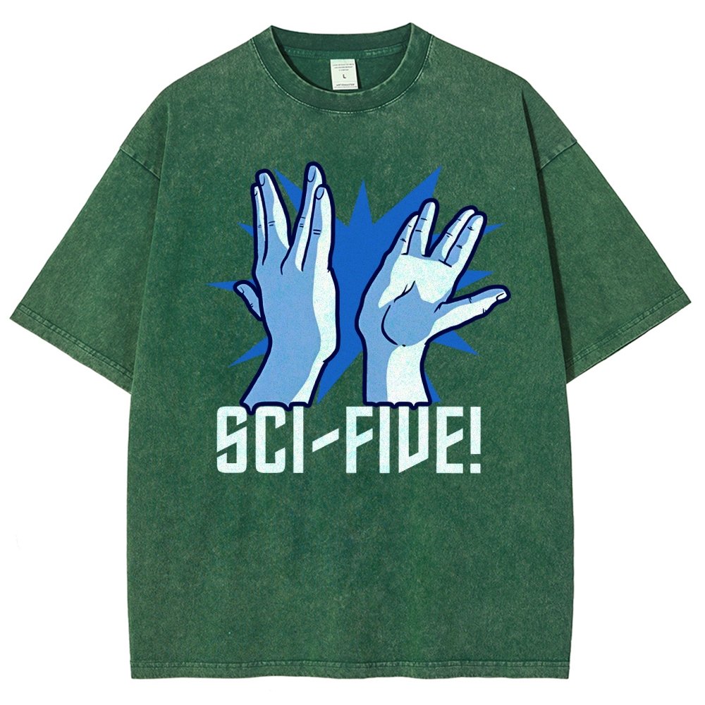Sci-Five Vintage Distressed T-shirt