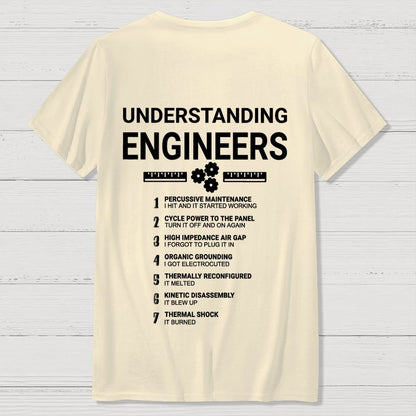 Understanding Engineers Front And Back Printing Geek T-Shirt