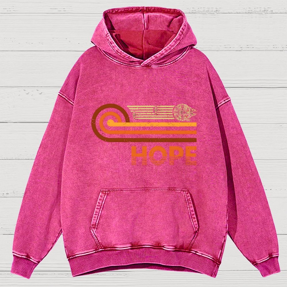 Retro Vintage Hope Vintage Distressed Hoodie