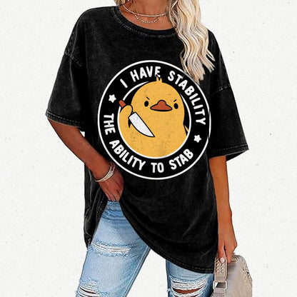 I Have Stability The Ability Vintage Distressed T-shirt