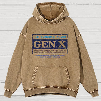 GenX Vintage Distressed Hoodie