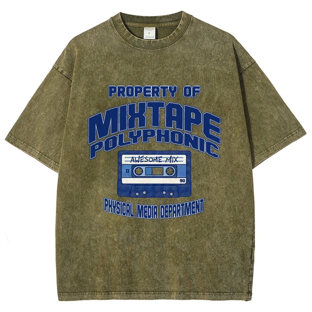Property of Mixtape Polyphonic Vintage Distressed T-shirt