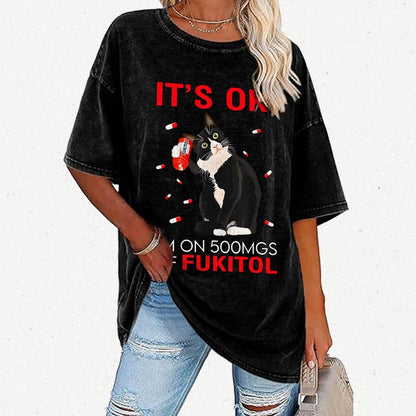It's Ok Vintage Distressed T-shirt