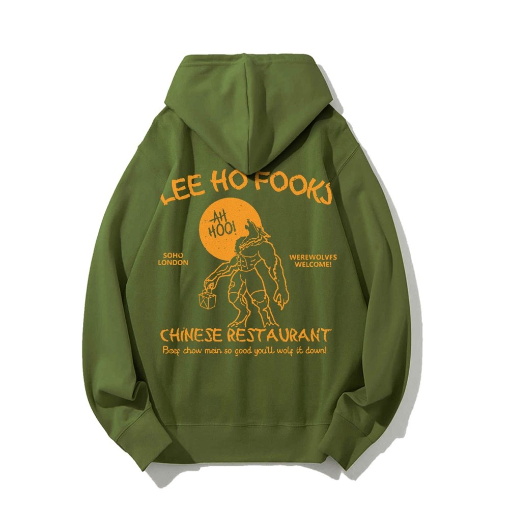 Lee Ho Fooks Chinese Restaurant Printed Back Unisex Cotton Hoodie