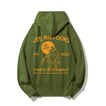Lee Ho Fooks Chinese Restaurant Printed Back Unisex Cotton Hoodie